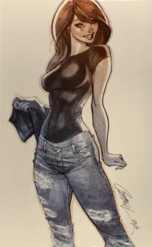 Cover of J. Scott Campbell Exclusive Face It Tiger Sketch Variant (Ltd. 1500)