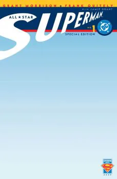 Cover of Superman Day Facsimile Blank Variant