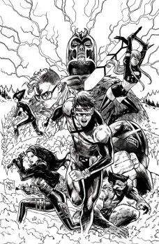 Cover of Tony S. Daniel PX Exclusive B&W Variant