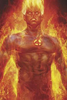 Cover of Cover BK Artgerm Exclusive Human Torch Virgin Variant