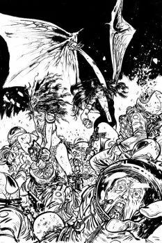 Cover of Cover R FOC Incentive B&W Virgin Art By Daniel Warren Johnson