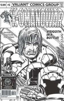 Cover of Cover F Cvr F Larry's Comics Visigoth in a Bottle Throwback Sketch Var Layton