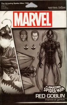 Cover of Cover P John Tyler Christopher Exclusive Action Figure B&W Variant