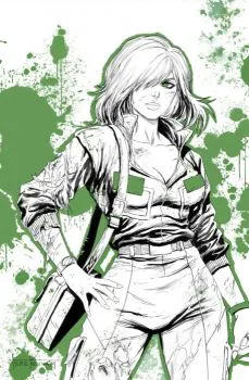 Cover of Tyler Kirkham Exclusive April Virgin Foil Variant