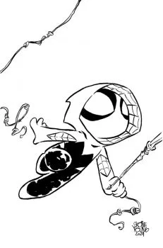 Cover of Skottie Young Incentive Big Marvels Sketch Virgin Variant (1:50)