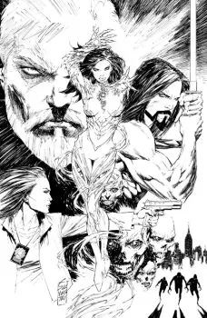 Cover of Marc Silvestri Incentive B&W Variant (1:250)