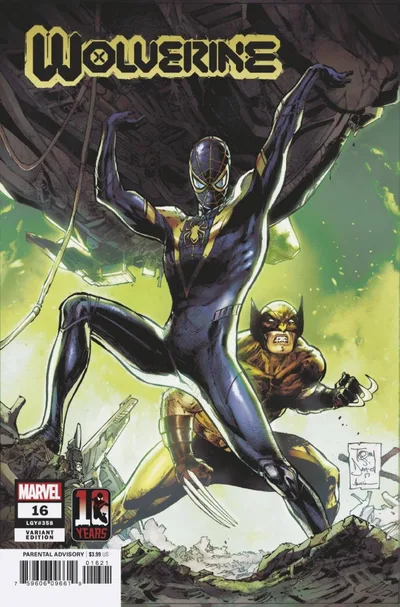 Cover of Variant Tony Daniel Miles Morales Spider-Man 10th Anniversary Cover