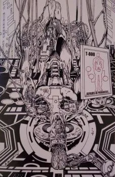 Cover of Bob Layton Blind Bag B&W Virgin Variant