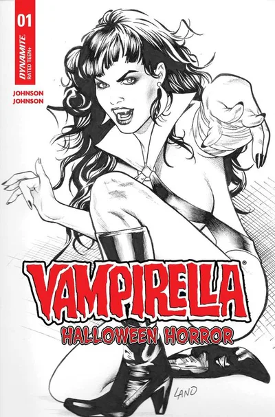 Cover of Greg Land Incentive B&W Variant (1:7)