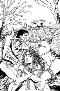 Cover of Tim Seeley Incentive B&W Virgin Variant (1:15)