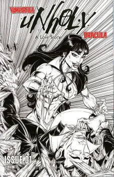Cover of Cover V 1:11 FOC Jamie Biggs Todd McFarlane Homage B&W RIC