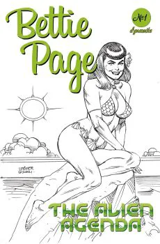 Cover of Cover K Joseph Michael Linsner Incentive B&W Variant (1:40)