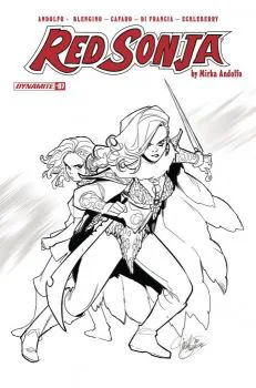 Cover of Cover F Incentive Mirka Andolfo Black & White Variant Cover