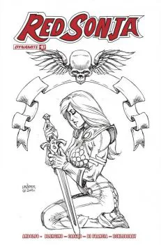Cover of Cover H Incentive Joseph Michael Linsner Black & White Variant Cover