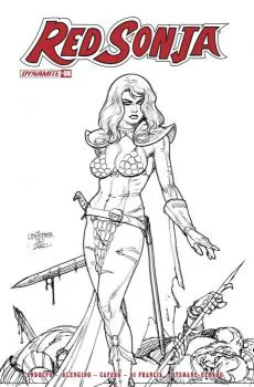 Cover of Cover H Incentive Joseph Michael Linsner Black & White Variant Cover
