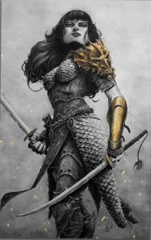 Cover of ComicTom101 B&W & Gold Virgin Variant