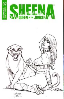 Cover of Cover F Joseph Michael Linsner B&W Variant
