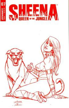 Cover of Cover P Joseph Michael Linsner Fiery Red Line Art