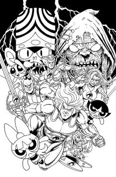 Cover of Ken Haeser Incentive B&W Virgin Variant (1:10)