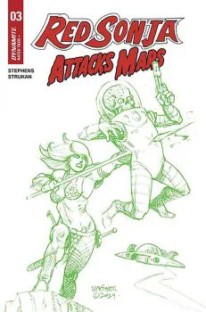 Cover of Joseph Michael Linsner Incentive Martin Green Line Art Variant (1:7)