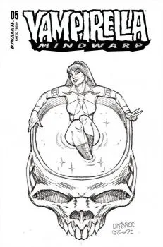 Cover of Cover G Incentive Joseph Michael Linsner Line Art Variant Cover