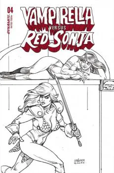 Cover of Cover P Incentive Joseph Michael Linsner Line Art Variant Cover