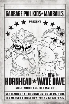 Cover of Cover D Ken Haeser Vintage Fight Poster Card Stock B&W Variant