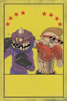 Cover of Cover H Ken Haeser Vintage Fight Poster Card Stock Virgin Variant