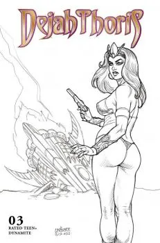 Cover of Cover Q Joseph Michael Linsner B&W Variant