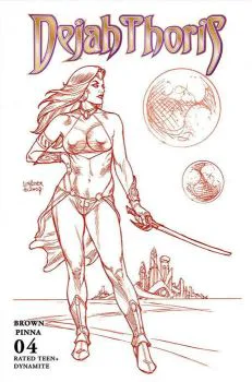 Cover of Cover T Joseph Michael Linsner Incentive Red Line Art Variant