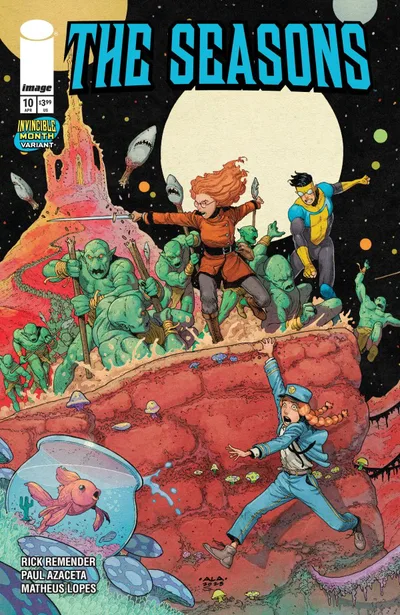 Cover of Cover C Paul Azaceta Invincible Team-Up Variant