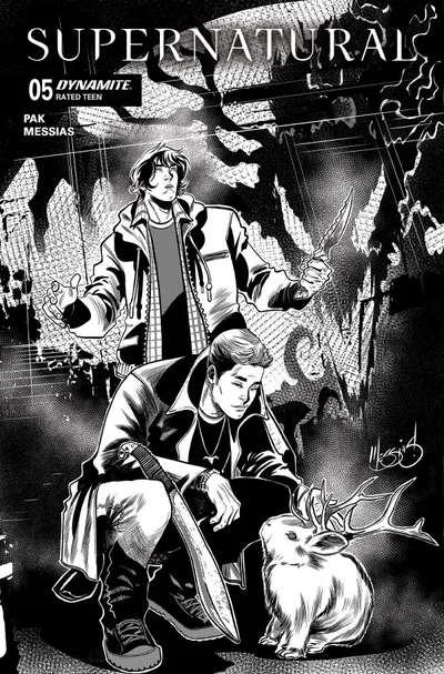 Cover of Cover K Eder Messias Black & White Variant