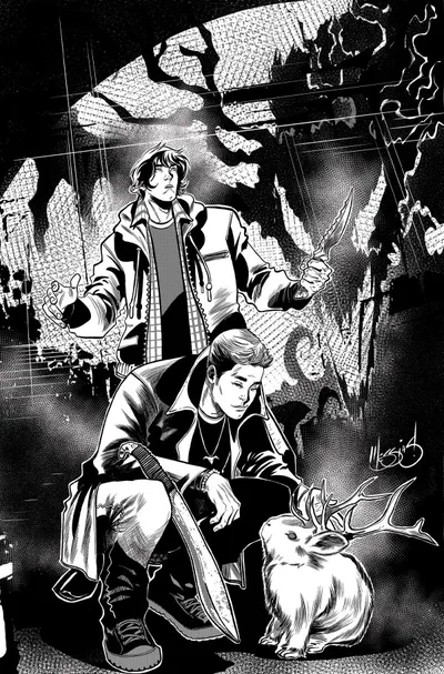 Cover of Cover L 1:5 Eder Messias Black & White Virgin Variant