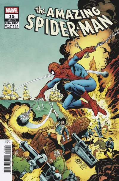 Cover of Giuseppe Camuncoli USA 250th Homage Variant