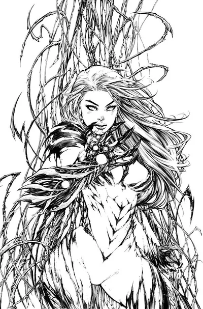 Cover of Cover D Ed Benes Incentive B&W Variant (1:50)