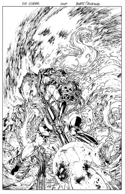Cover of (Of 5) CVR E Brett Booth B&W Var