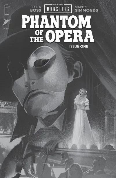 Cover of (Of 4) CVR D Inc 1:25 Joshua Middleton B&W Classic Horror Var