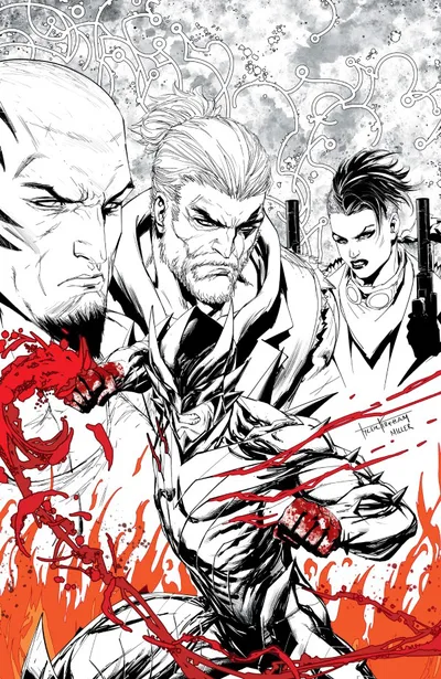 Cover of Cover L Tyler Kirkham Black & White & Blood Virgin Variant