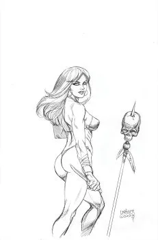 Cover of Joseph Michael Linsner Line Art Variant (1:20)