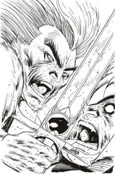Cover of Rob Liefeld Incentive B&W Virgin Variant