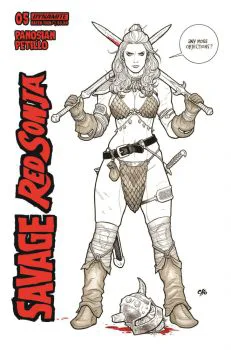 Cover of Cover G Frank Cho Line Art Variant (1:15)