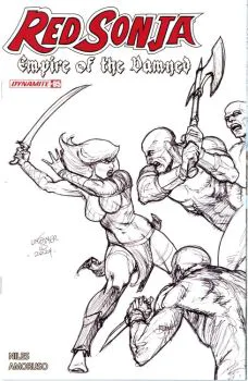 Cover of Cover G Joseph Michael Linsner Line Art Incentive Cover (1:15)