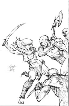 Cover of Cover J Joseph Michael Linsner Incentive Line Art Virgin Variant (1:25)