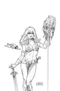 Cover of Joseph Michael Linsner Incentive B&W Virgin Variant (1:20)