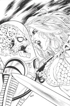 Cover of Greg Land Incentive B&W Variant (1:10)