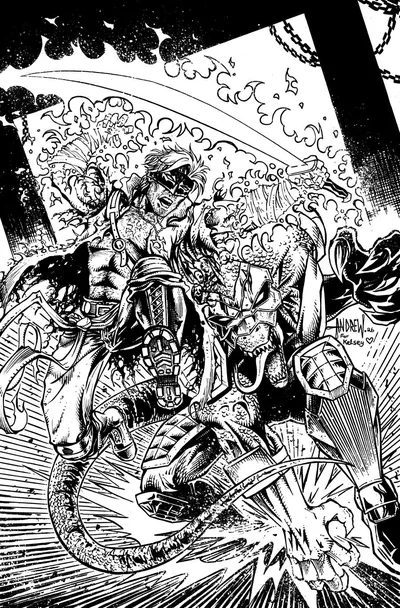 Cover of Cover D 1:25 Andrew Mangum Black & White Virgin Variant
