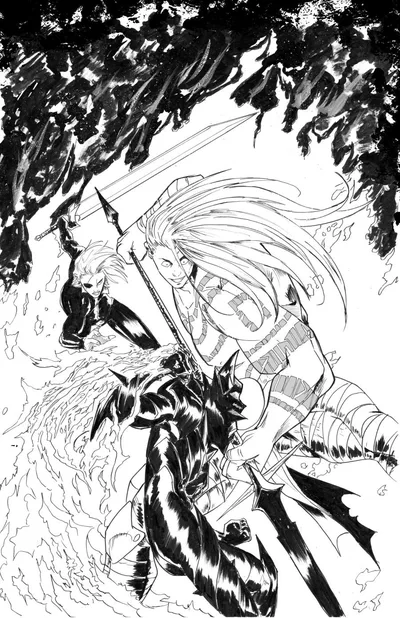 Cover of 1:25 B&W Virgin Variant