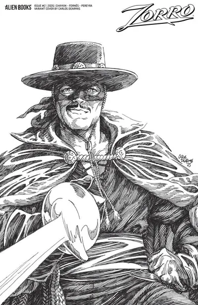Cover of Cover D Carlos Dearmas Black & White Variant