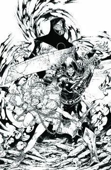 Cover of Cover C Brett Booth Black & White Virgin Variant