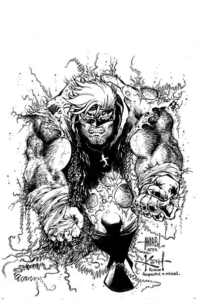 Cover of Cover D 1:25 Andrew Mangum Black & White Virgin Variant